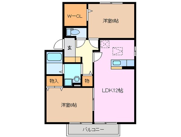 三日市駅 徒歩4分 1階の物件間取画像